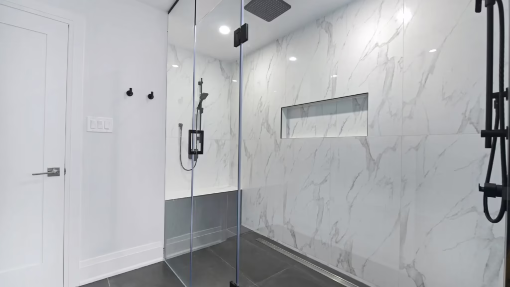 Modern ensuite renovation Sydney NSW